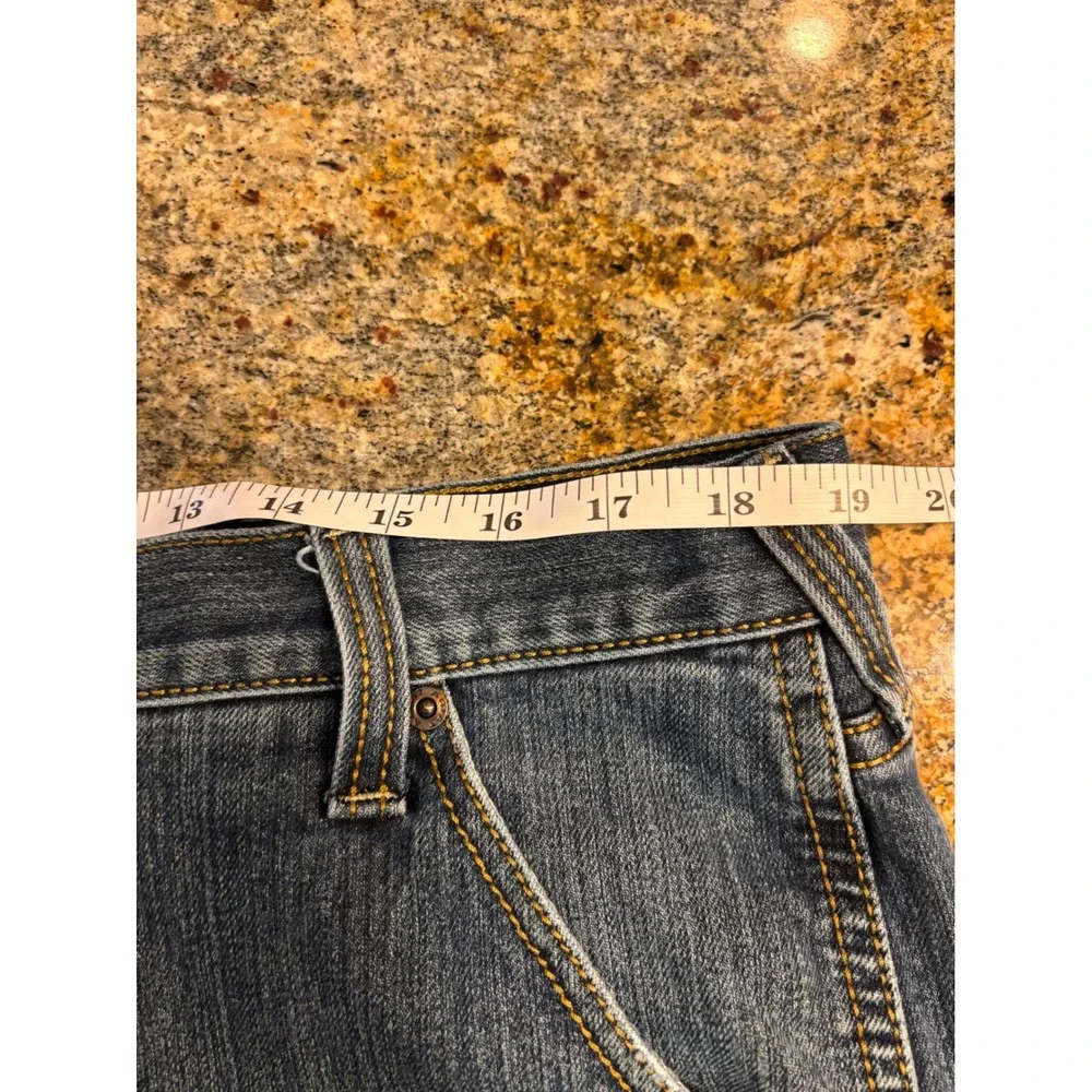 Ariat Rebar M4 Low Rise Boot Cut Jeans Mens 38W 33L Blue Denim Pants Distressed‎